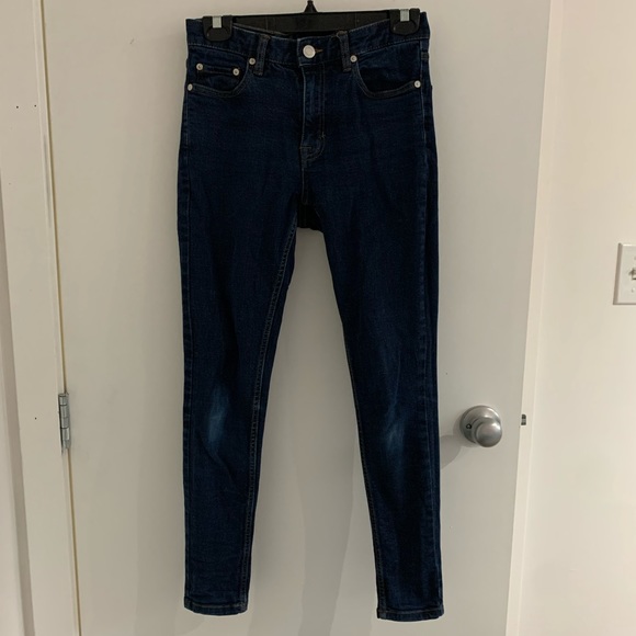 Frank and Oak Dark Wash Debbie Skinny Jean - Picture 2 of 4